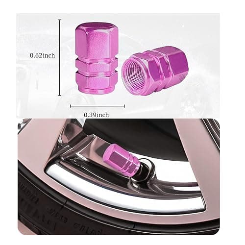 Pink License Plate Frame for Women 2 Pack Car License Plate Holder Metal Number Plate Frame Car Tag Frame (Pink 2Pack Set) - Pink 2Pack Set thumbnail 6