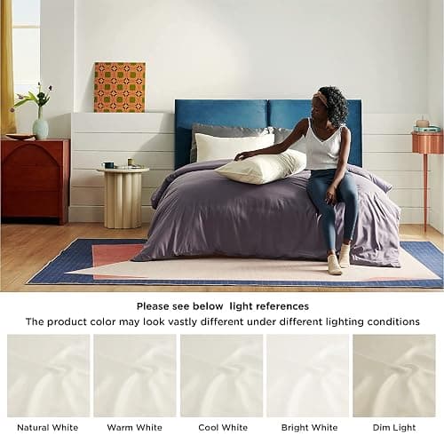 Bedsure Satin Pillowcase for Hair and Skin Queen - Ivory Silky Pillowcase 2 Pack with Envelope Closure, Similar to Silk Pillow Cases, Gifts for Women Men, 20x30 Inches, 2pcs thumbnail 6
