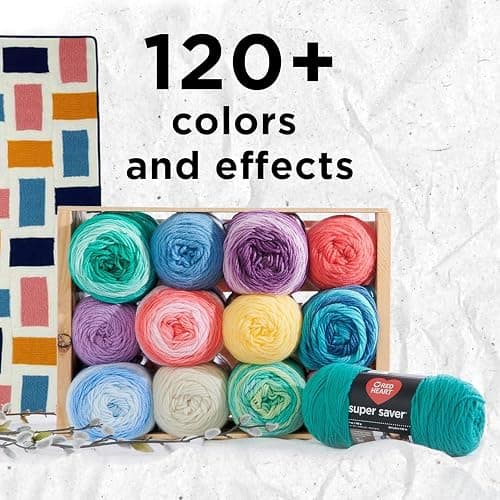 Red Heart Super Saver Black Yarn - 3 Pack of 198g/7oz - Acrylic - 4 Medium (Worsted) - 364 Yards - Knitting/Crochet thumbnail 8