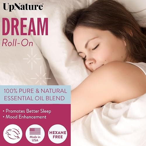 UpNature Dream Sleep Essential Oil Roll On – Natural Sleeping Blend with Lavender, Chamomile Aromatherapy Oils thumbnail 2