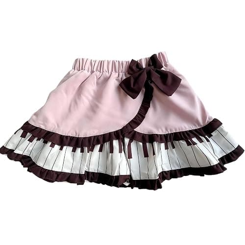 Y2K Cutecore Kawaii Mini Piano Skirt Vintage Emo Women Bow Aesthetic Grunge Goth Short Skirts Clothes - Image 1