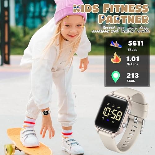 Timever Kids Digital Watches for Ages 5-14 Girls Boys,Kids Sports Watch Outdoor Digital Watches with Step Counting/Distance Calculation/Vibration Dual Alarm Clock/Stopwatch/5 ATM Waterproof thumbnail 3