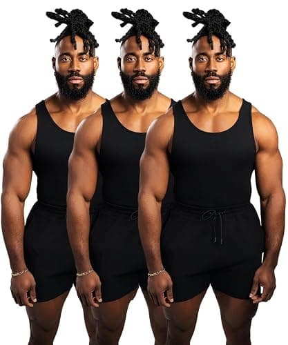 Large Ekkovision Beaters, Men's Tank Tops, Cotton Spandex Blend Tanks for Men, Comfortable, Durable Ribbed Fabric - Image 1