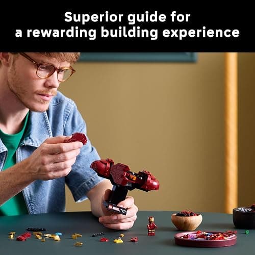 LEGO Marvel Iron Man MK4 Bust - Building Kit for Adults, Ages 18+ - Includes Iron Man Minifigure - Collectible Model for Super Hero Fans - Gift for Men and Women - 76327 thumbnail 3