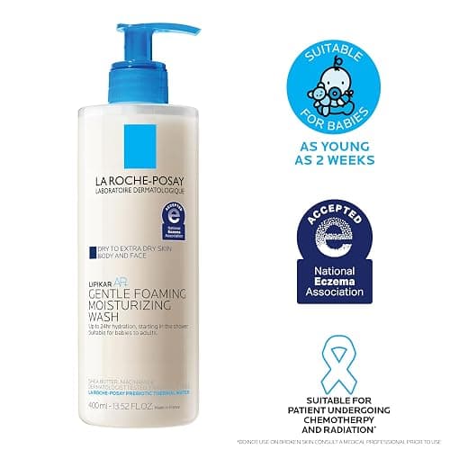 La Roche-Posay Lipikar AP+ Gentle Foaming Moisturizing Wash, Shea Butter + Niacinamide + Glycerin, Moisturizing Body Wash For Dry Skin, National Eczema Association Accepted, Dermatologist Tested​ thumbnail 9
