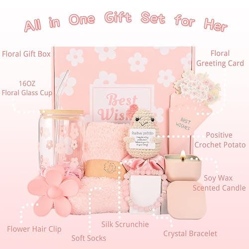 Nunubeo Teen Girl Gifts Trendy Stuff, Birthday Gifts for Teen Girls Women, Christmas Gift Idea, Gift Basket for Teenage Girl Daughter Niece Granddaughter Friends Her, Stocking Stuffers for Teen Girls thumbnail 3