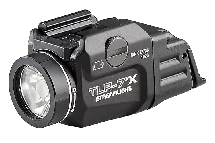 Streamlight 69455 TLR-7 X USB 500-Lumen 5000-Candela Compact Tactical Weapon Light with Interchangeable High & Low Switches and Key Kit, Black thumbnail 3
