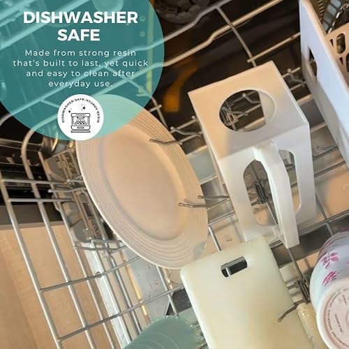 Carton Caddy XL Half Gallon Milk Carton Holder with Handle, Juice Box, Soda Bottle and Milk Half Gallon Holder with Handle, Rust Free, Dishwasher Safe, Reusable, Easy to Clean, Ergonomic thumbnail 9
