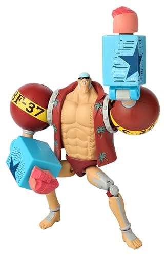 BANDAI One Piece Figures Franky Action Figure | Articulated 17cm Figure with Accessory Display Stand | Pirate Toys Gift - Image 1