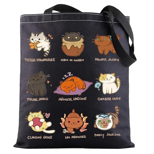 G2TUP Heroes of Olympus Movie Tote Bag Movie Fans Gift Cats Lover Shoulder Bag Magic Novels Merch - Image 1