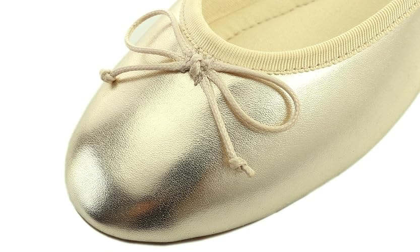 FEVERSOLE Women's Macaroon Colorful Memory Foam Cushion Insock Patent Ballet Flat thumbnail 6
