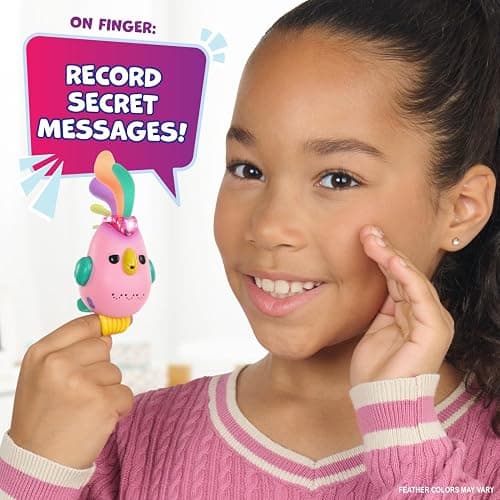 Fingerlings Sweet Tweets Interactive Bird – Record & Play Secret Messages, Includes 40+ Sounds & Reactions – Lionel (Blue) thumbnail 2