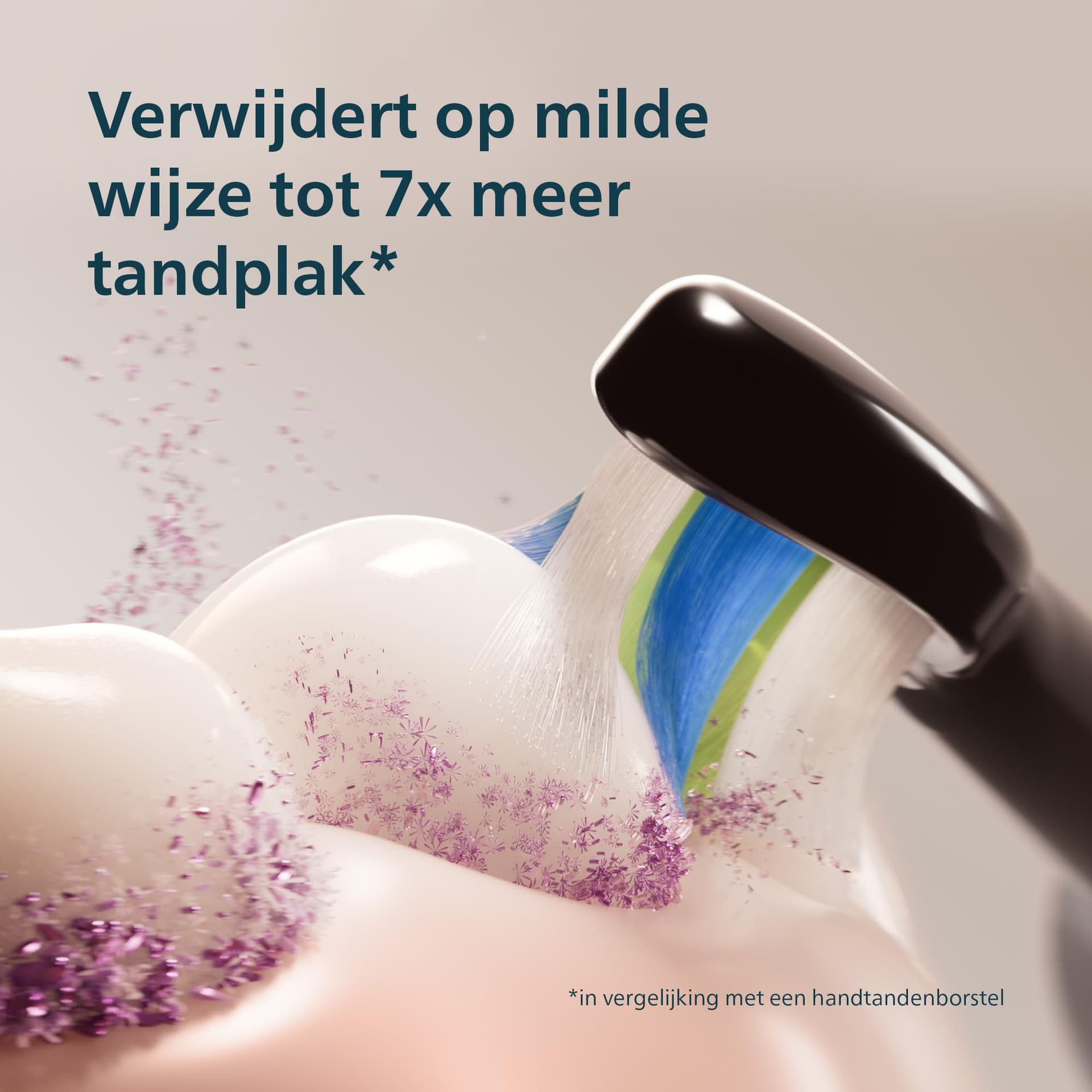 Philips Sonicare 5300 Electric Toothbrush, Sonic Toothbrush with 2 Intensity Levels, Pressure Warning, EasyStart, SmartTimer and BrushPacer, Black, Model HX7101/01 [New Technology] thumbnail 4