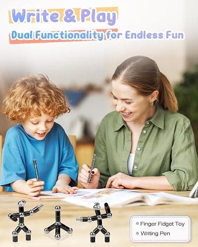 Stocking Stuffers for Teen Boys Girls Magnetic Fidget Pen: Gifts for Kids Men Husband Adults Magnetic Pens Toys Cool Gadgets Teenage Year Old Christmas Birthday Gift Ideas Fun Stress Relief Items thumbnail 4