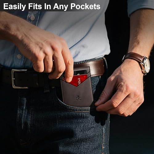 Wallet for Men Wallet with Slim Pop Up Card Holder for 12-14 Cards, RFID Blocking Bifold Minimalist Smart Wallet, Credit Card Holder with ID Window & Cash Slot, Compact Metal Card Case, Gifts for Men thumbnail 2