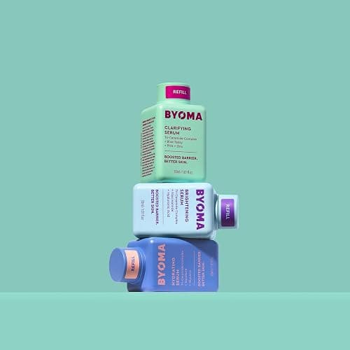 BYOMA Brightening Serum Refill - Barrier Repair Serum - Brightening & Hydrating Face Serum with Hyaluronic Acid, Niacinamide & Ceramides - Hyaluronic Acid Serum For Face - 1.01 fl. oz Refill thumbnail 6