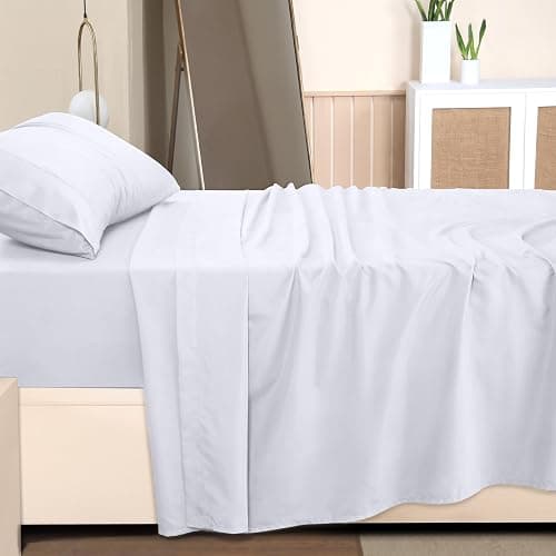 Utopia Bedding Twin Bed Sheet Set - 3 Piece Bedding - Soft Brushed Microfiber Fabric - Shrinkage & Fade Resistant - Easy Care (White) thumbnail 7