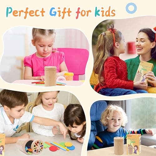 MTTIERY Montessori Wooden Color Sorting Toys for 18 Month Old,Preschool Learning Activities Educational Fine Motor Matching Game,Birthday Gifts for Boys Girls thumbnail 7