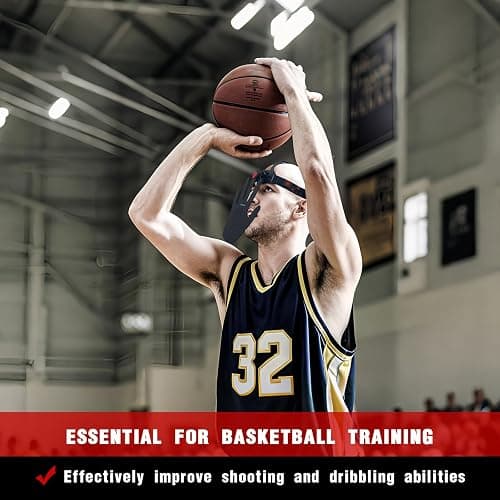 Headgear Blocking Guards Basketball Defensive Mask 2nd Generation 3D Eye-Blocking Shooting Dribble Training Mask, Guard Shooter Jump Shot Basketball Game Training Equipment thumbnail 7