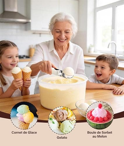 WADEO Cuillère à Crème Glacée Chauffante, Cuillère à Boule Glace Électrique | avec Écran LED, 4 niveaux Chaleur 40-70°C & Étanche IP67, 2500 mAh, Prélever Facilement Glace Dure, Lavable au lave-vaissel thumbnail 8