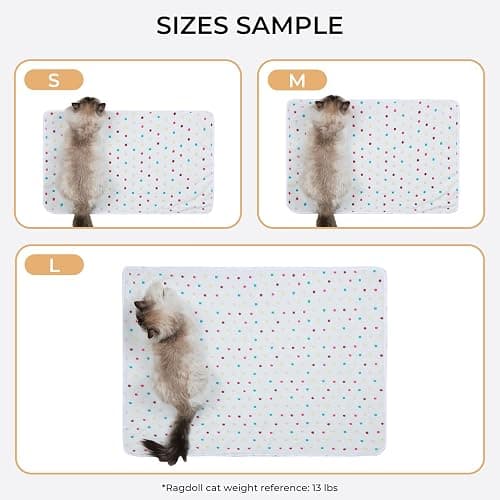 1 Pack 3 Blankets Super Soft Cute Dot Pattern Pet Blanket Flannel Throw for Dog Puppy Cat Beige/Brown/Pink Small thumbnail 3