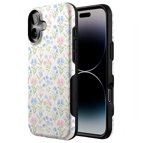 Casely iPhone 16 Plus Case | Pastel Garden | Sunday Best | Bold Protective Design | Compatible with MagSafe thumbnail 2