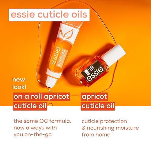 essie Nail Care, Apricot Cuticle Oil and Nail Treatment, 8-Free Vegan, On A Roll, 0.46 fl oz thumbnail 5