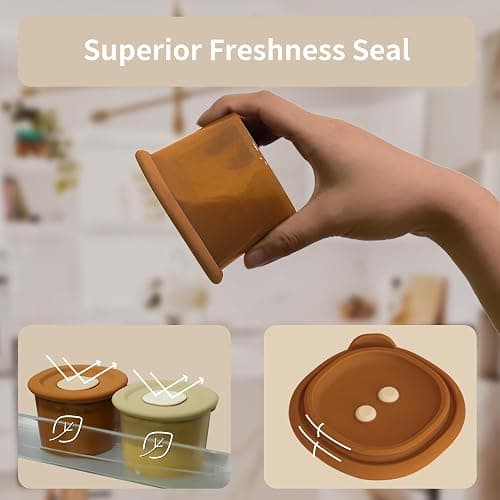 Moonkie Silicone Baby Food Storage Containers, 6 Pack, 120ml Weaning Freezer Pots with Airtight Lids, Reusable Baby Food Snack Pots, Microwave and Dishwasher Safe, Perfect for Infant & Toddler Food thumbnail 5