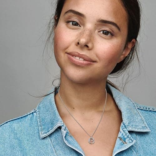 Pandora Family Always Encircled Pendant Necklace - Great Gift for Women - Adjustable Necklace with Lobster Clasp - Sterling Silver & Cubic Zirconia - 23.6", No Gift Box thumbnail 6
