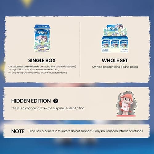 OHKU Among Dreames Series Blind Box Random Design Action Figures Collectible Toys Home Decorations Holiday Birthday Gifts (Single) thumbnail 8