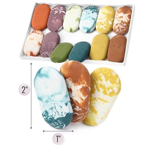 Mr. Pen- Erasers, 12 Pack, Earthy Colors, Marble Pencil Eraser, Erasers for Pencil, Mr Pen Erasers thumbnail 5
