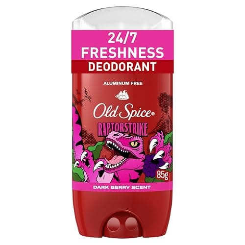 Old Spice Aluminum Free Deodorant for Men, 24/7 Freshness, Long Lasting Protection Legendary Fragrance, Raptorstrike, Dark Berry Scent, 85g thumbnail 3