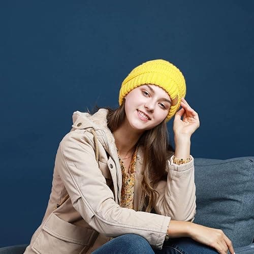 REDESS Women Winter Pom Pom Beanie Hat with Warm Fleece Lined thumbnail 5