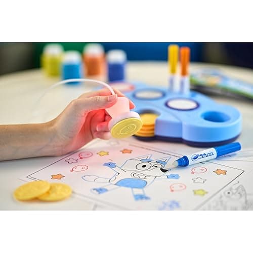 Crayola Magic Light Up Bluey Stamper Art Set, Toddler Mess Free Coloring & Stamping Kit, Holiday for Kids, Bluey Toys, Ages 3, 4, 5 thumbnail 11