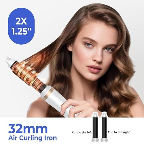 UMIGA Air Styler Set Magic Styler, Hair Styler 5 in 1, Hair Dryer Brush with Curl, Straighten, Volumise, Smooth and Hairdryer Brushes for Styling, Hot Hair Styler thumbnail 2