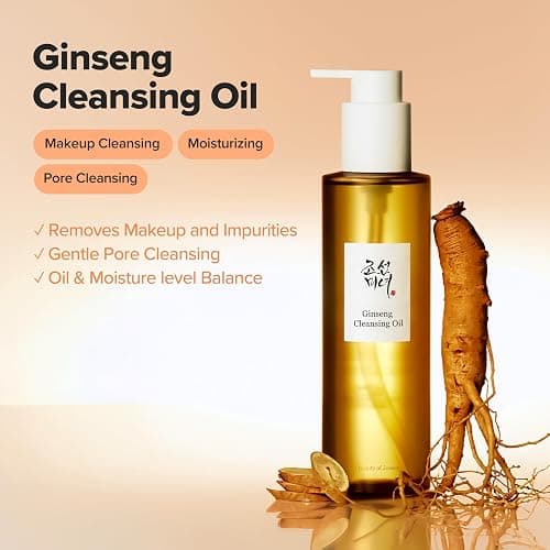 Beauty of Joseon Ginseng Cleansing Oil Waterproof Makeup Remover for Sensitive, Acne-Prone Facial Skin. Korean Skin Care for Men and Women, 210ml, 7.1 fl.oz thumbnail 2