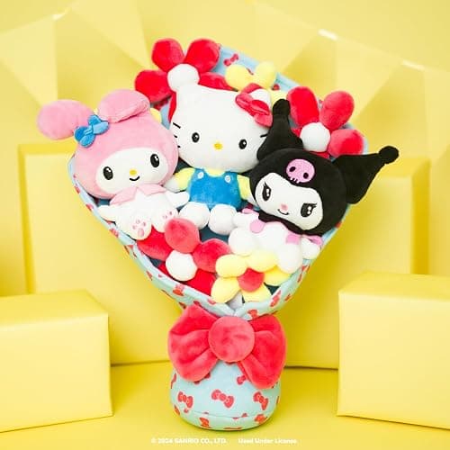 Jazwares Hello Kitty and Friends - 12-inch Plush Celebration Bouquet - 9 Plush Included - Officially Licensed Sanrio Product from thumbnail 2