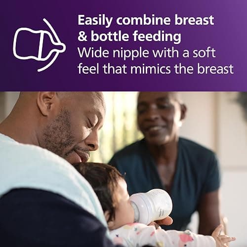 Philips Avent Natural Baby Bottles with Natural Response Nipples (Medium Flow, Flow 3), 9oz, 4-pack, SCY903/04 thumbnail 5