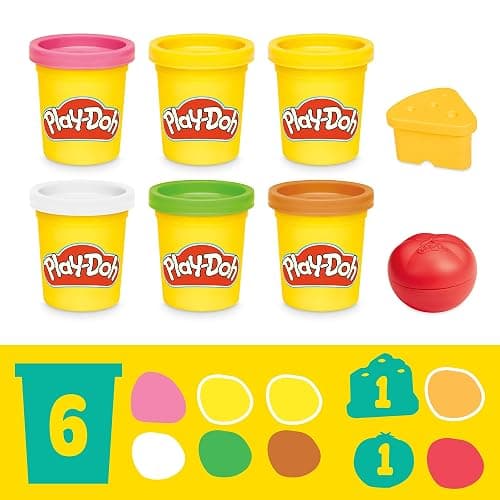 Play-Doh Super Sizzlin' Kitchen Playset, Realistic Cooking Toy Sounds, 25+ Play Foods to Create, Kids Arts & Crafts 3+ thumbnail 7