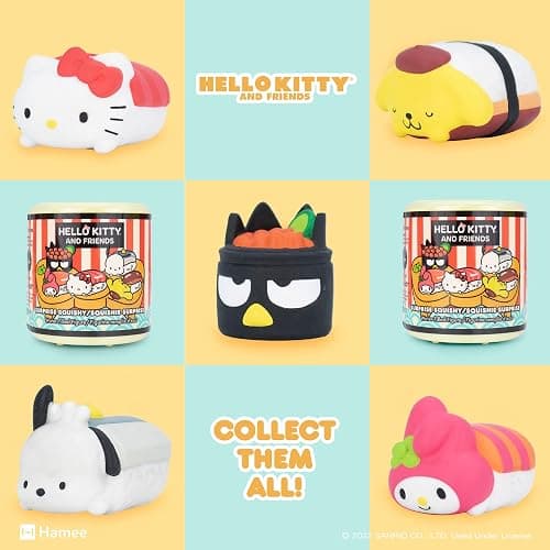 Hamee Sanrio Hello Kitty and Friends Cute Water Filled Surprise Capsule Squishy Toy [Sushi] [Birthday Gift Bag, Party Favor, Gift Basket Filler, Stress Relief Toy] – 1 Pc. (Mystery – Blind Capsule) thumbnail 9