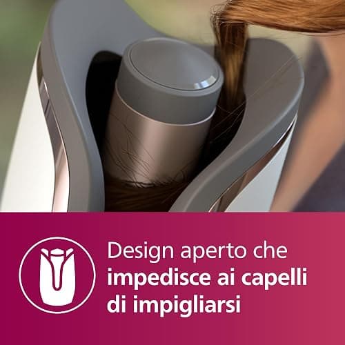 Philips Auto Curler Serie 8000, arricciacapelli con tecnologia MoistureProtect, 27 diverse opzioni di styling, bianco, modello BHB878/00 thumbnail 6