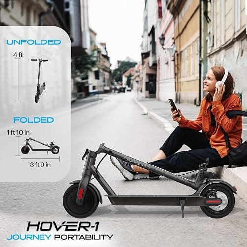 Hover-1 Journey Electric Scooter 14MPH, 16 Mile Range, 5HR Charge, LCD Display, 8.5 Inch High-Grip Tires, 220LB Max Weight, Cert. & Tested - Safe for Kids, Teens, Adults thumbnail 6