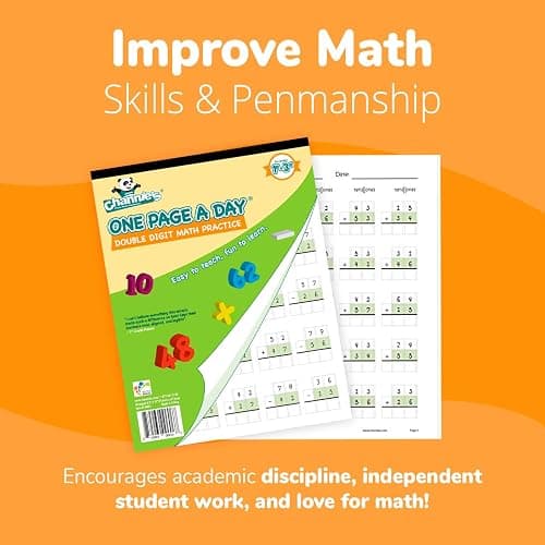 Channie's One Page A Day Double Digit Math Problem Workbook for 1st Graders, 2nd Graders, and 3rd Grade Simply Tear Off On Page a Day For Math Repetition Exercise! Addition and Subtraction Workbook thumbnail 6
