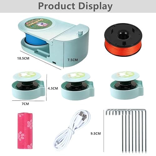 DC-1 Dog Toys for Large Dogs，Lure Coursing Machine,Dog Chase Toy Motorized Line，Dog Agility Course Backyard Set，Dog Toys thumbnail 4