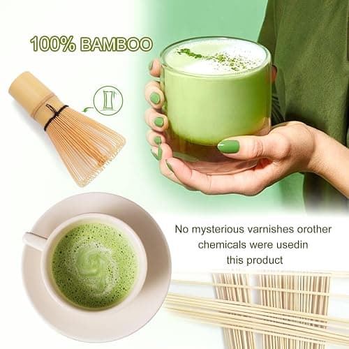 Maredash Matcha Whisk Set,Matcha Whisk,Matcha Set,Bamboo Whisk,Matcha Kit,Chasen Matcha Stirrer,Made from 100% Natural Bamboo,Durable and perfect for making matcha tea thumbnail 5