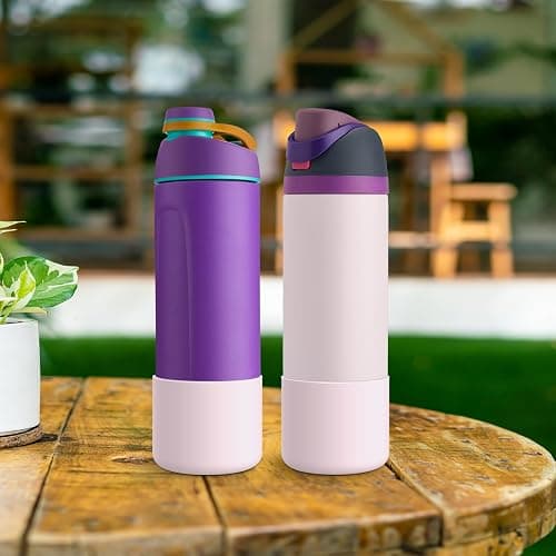 Alwenid 2PCS Silicone Water Bottle Boot for Owala 24oz 32oz 40oz, Anti-Slip Protective Sleeve Bottom Bumper Protector for FreeSip, Twist, and Flip Stainless Steel Water Bottles thumbnail 8