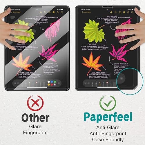 PAPERFEEL 2 Stück Folie für iPad A16/11./10. Gen 2025 2022 Schutzfolie | Matt Papier Displayschutzfolie zum Schreiben Zeichnen Blendfreiem, Anti Fingerabdruck, Anti-Kratzer, Einfache Installation thumbnail 4