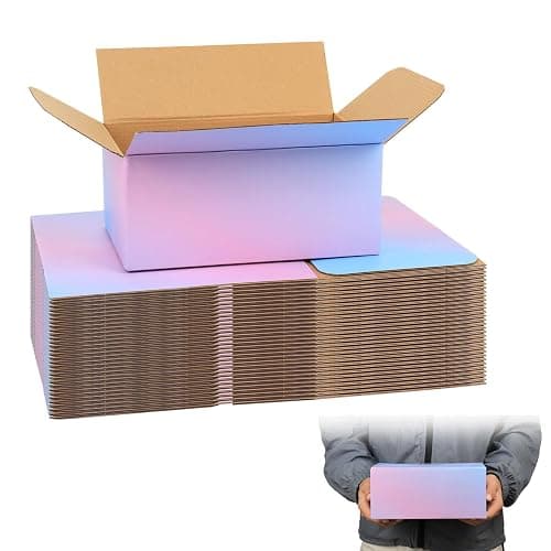 FORBFAN 9 x 6 x 4 Shipping Boxes, 30 Pack Corrugated Cardboard Mailing Boxes for Small Business, Colorful Packing Boxes for Shipping & Packaging - Image 1