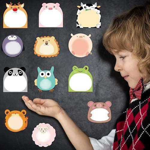 Fancy Land 24 Pads Cute Sticky Notes Animal Sticky Notes for Teachers Classrooms 720 Sheets Memo Pads Page Markers Flags Teacher Appreciation Nurse End of Year Graduation Gift Home Office Supplies thumbnail 7