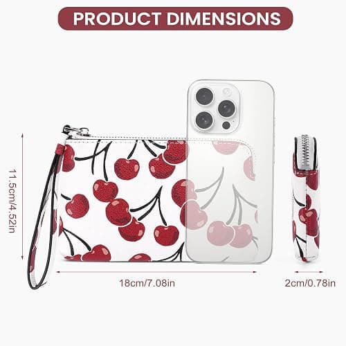 CATSEA Small Wristlet Purse Wristlet Wallet For Women Trendy Pu Leather Clutch Designer Evening Purse thumbnail 6